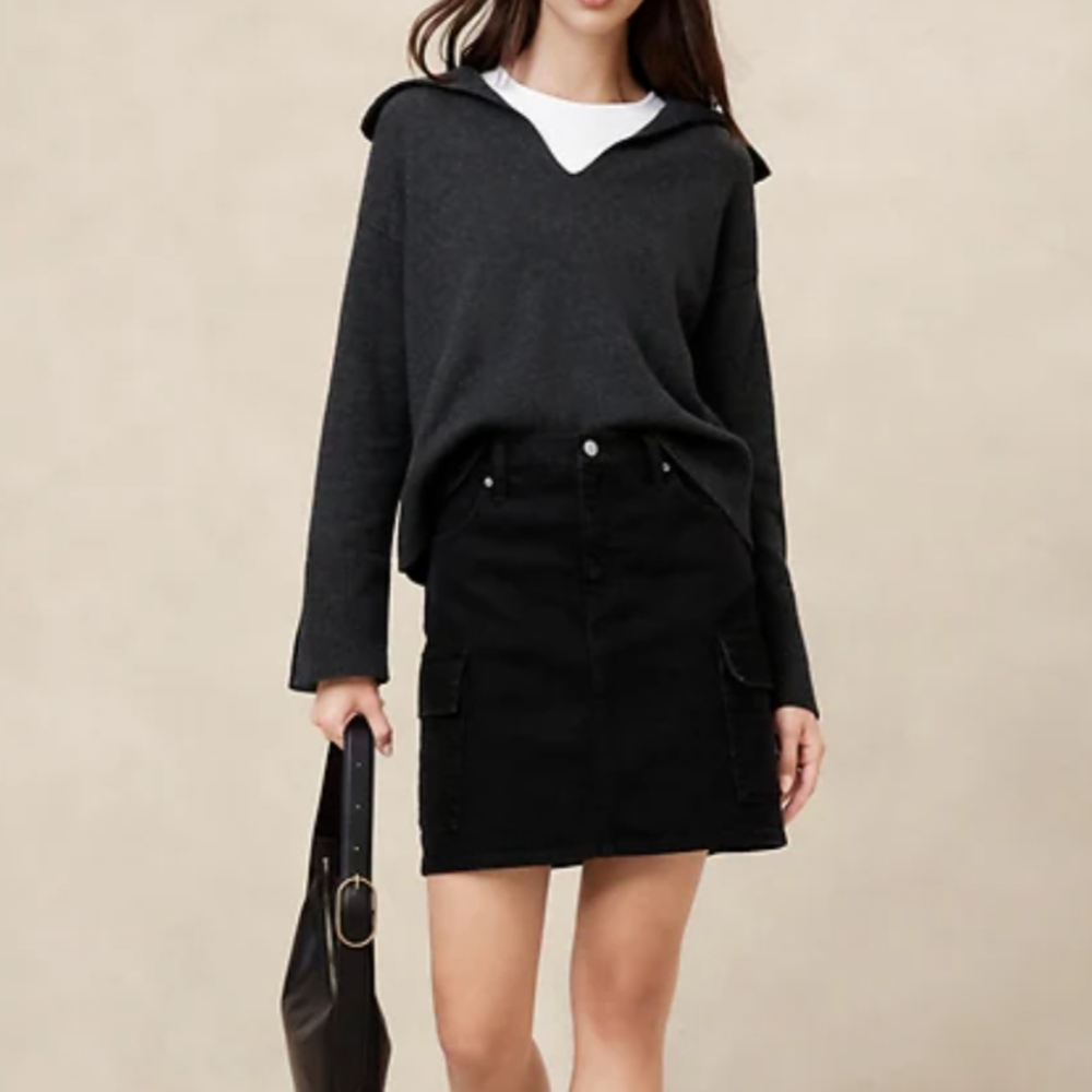 Banana Republic Denim Cargo Skirt